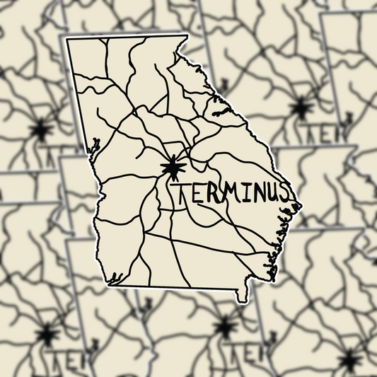 The Walking Dead Terminus on Georgia Map